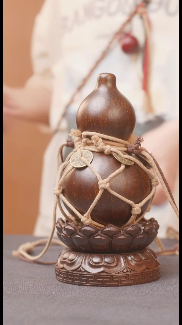 751号链接精品大漆葫芦现货现发[一物一拍]不包括莲花底座