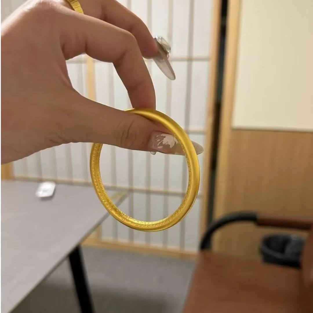 足银手镯  圆筒手镯 经典百搭气质