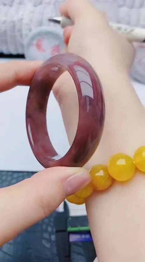 未镶嵌手镯石英质玉x198+52-53