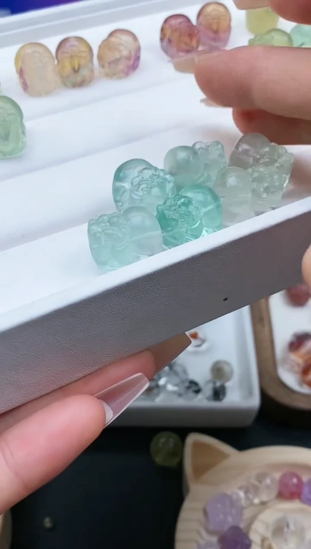 【闪购商品】萤石颈饰未镶嵌185a多样性发其一/2.10/1个