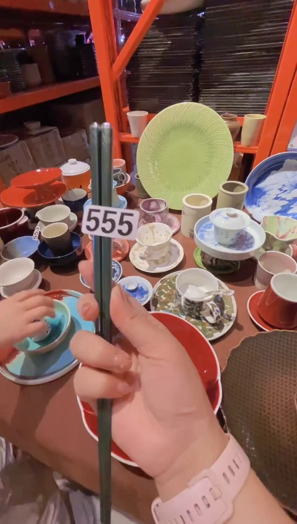 碗555福利墨绿色筷子