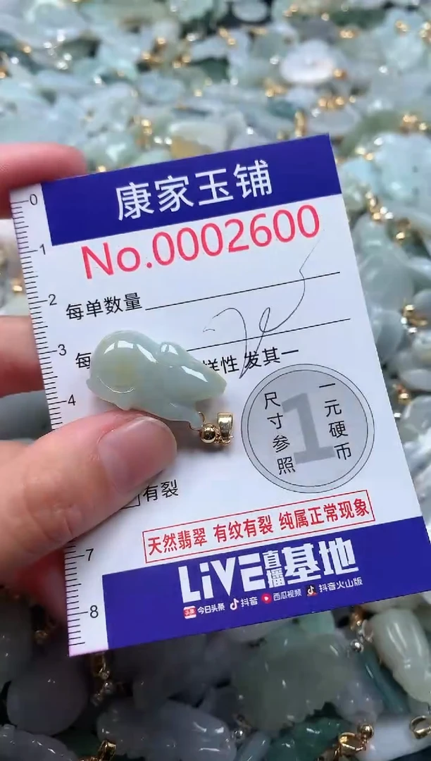 【闪购商品】翡翠吊坠(不含链)未镶嵌2600