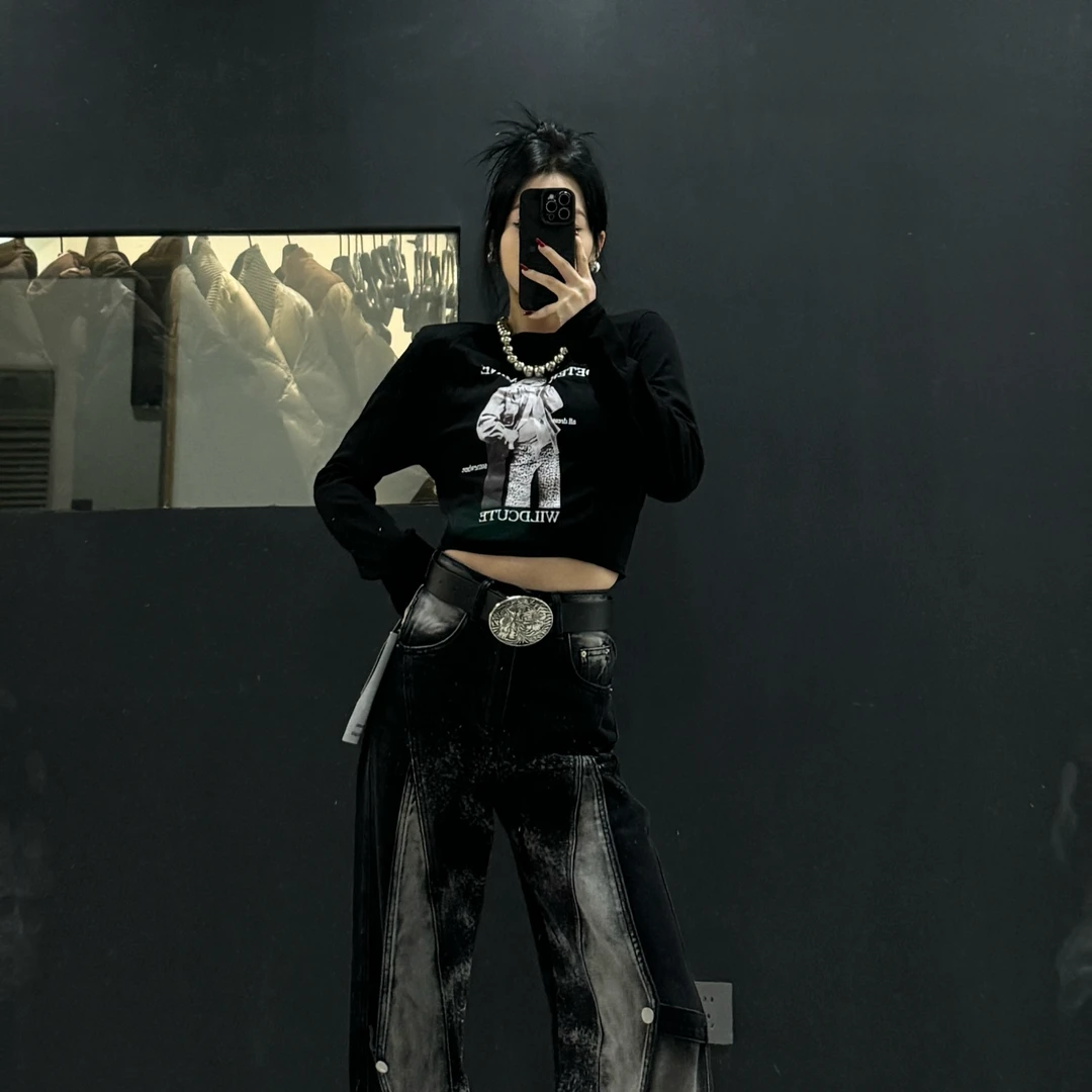 YUYU春装新款时尚个性百搭上衣T