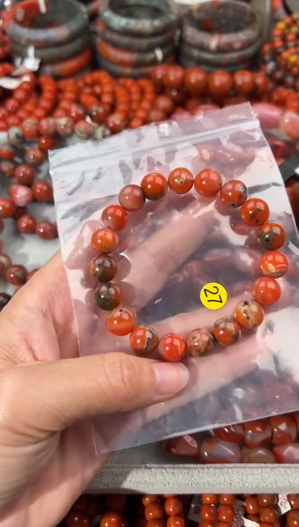 未镶嵌手串南红玛瑙10+