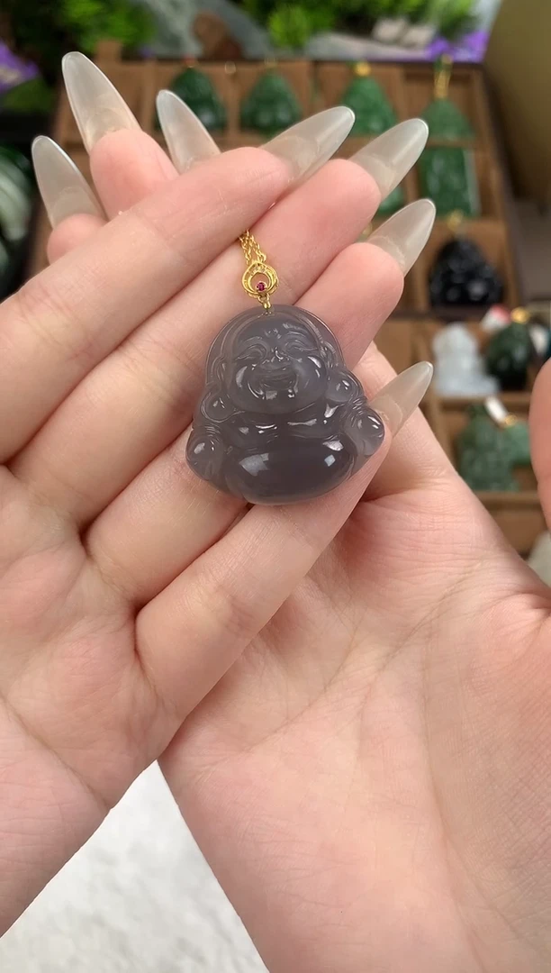 和田玉未镶嵌颈饰吊坠30mm