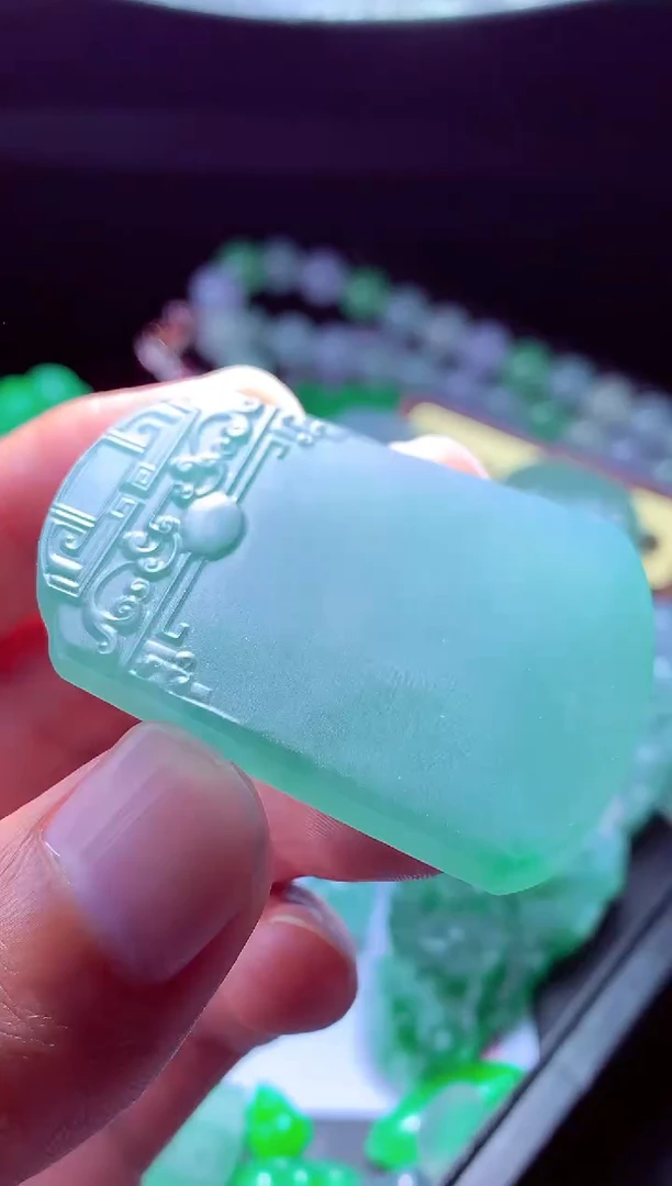 未镶嵌定制翡翠胜*#翡翠毛货定制