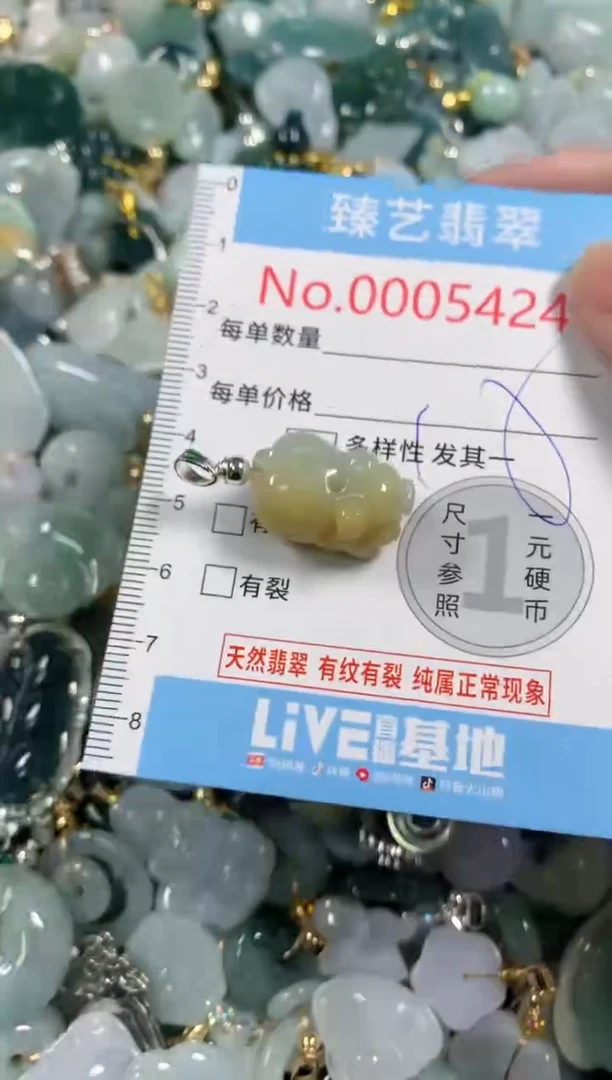 吊坠(不含链)未镶嵌翡翠5424