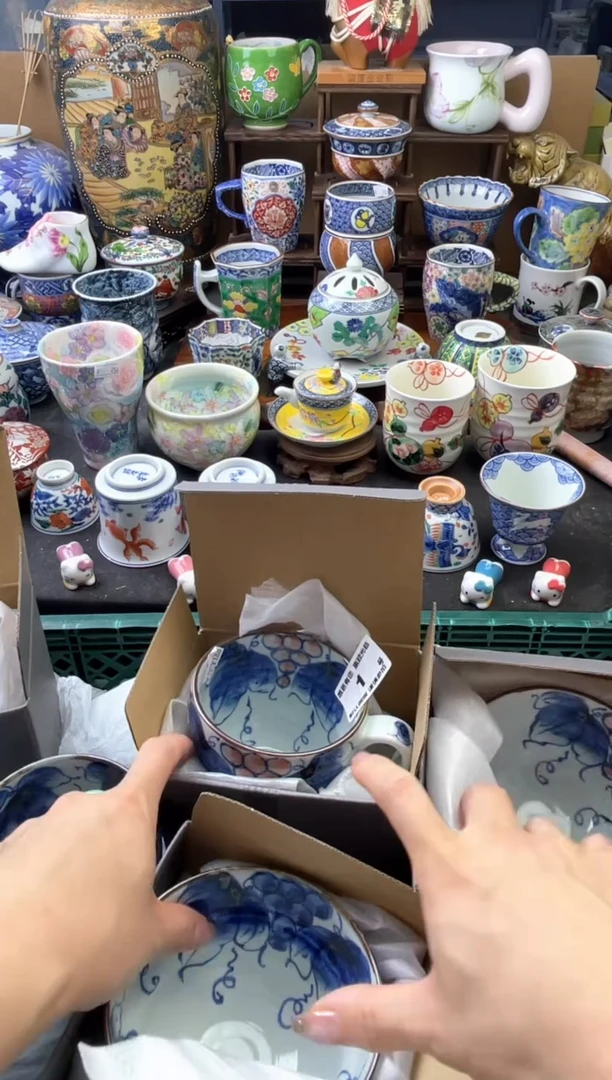 瓷片文***状1号六六工艺品瓷器