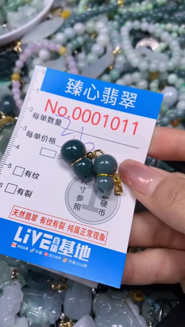 【闪购商品】翡翠颈饰未镶嵌含绳0001011