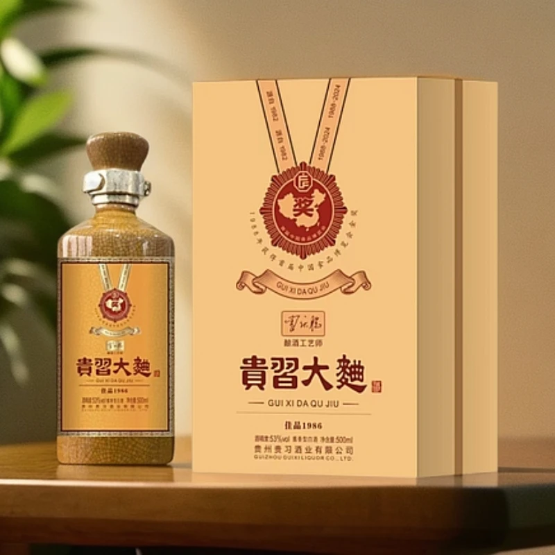贵习大曲佳品1986酱香型白酒53度500ml*1瓶