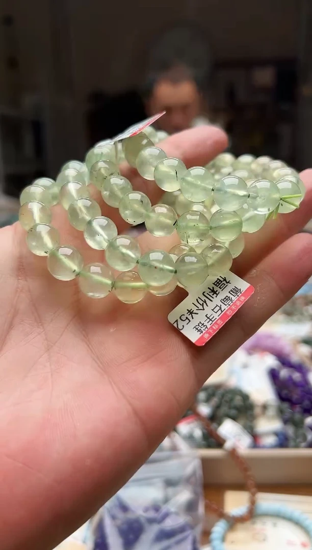 水晶手链未镶嵌葡萄石手链 卡10