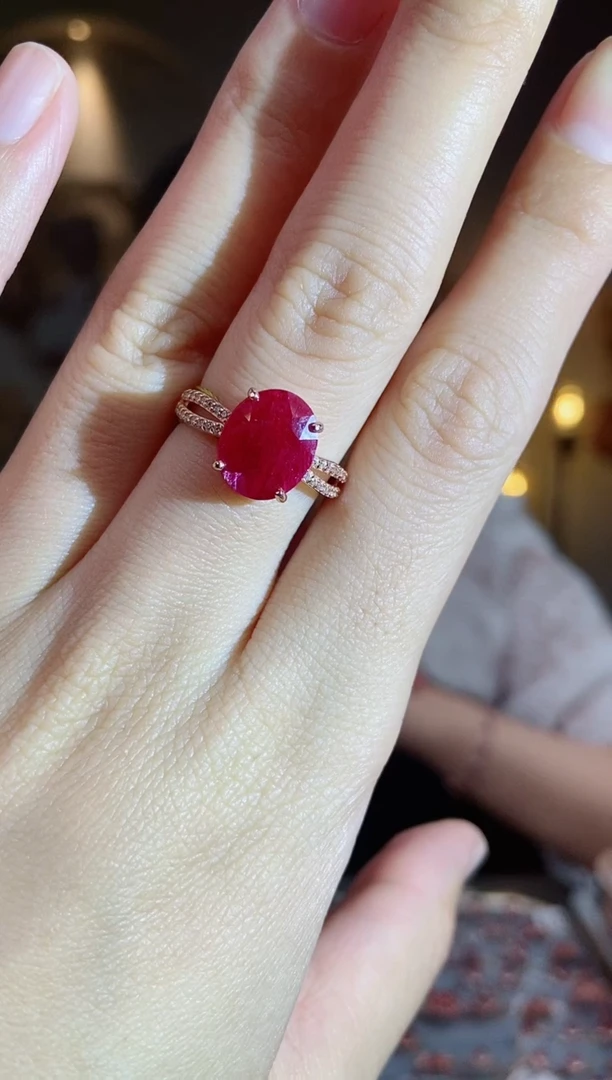 银S925镶嵌手饰红宝石手饰