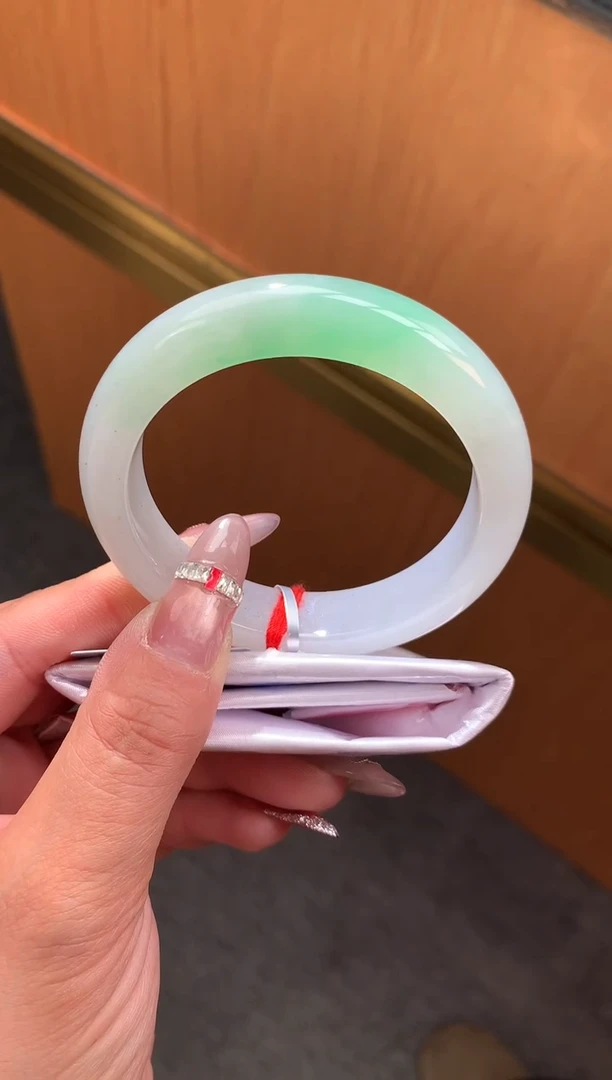 未镶嵌手镯翡翠-F43-正圈53.2