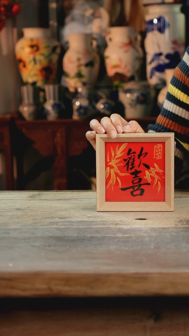 【闪购商品】瓷片景德镇纯手工釉下彩精品花瓶