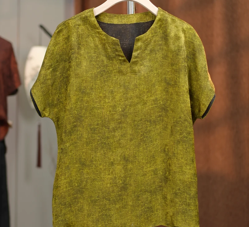 1736百搭休闲绿龟设计师款上衣