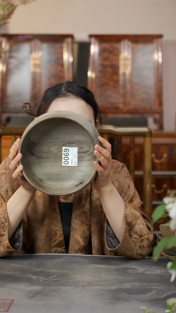 金丝楠原木精工坚果盘069