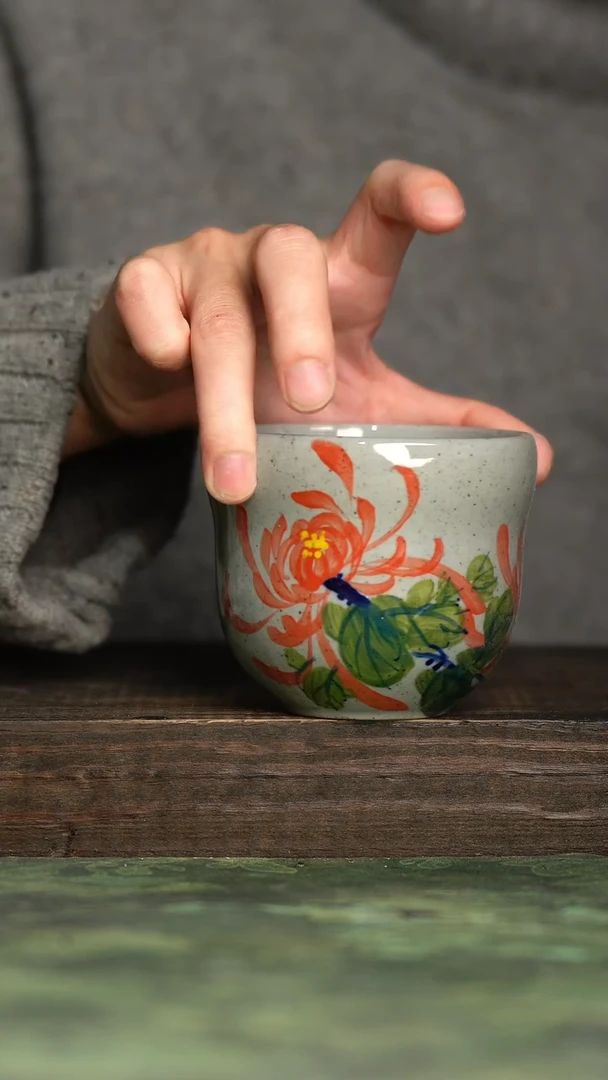 【闪购商品】杯青诗手工手绘瓷器