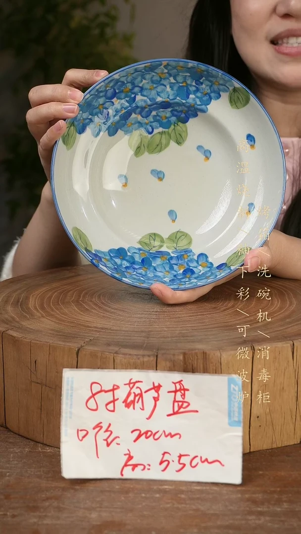 碗瓷景德镇手工手绘高温瓷釉下彩