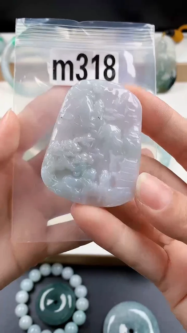 颈饰未镶嵌翡翠天然翡翠吊坠挂件