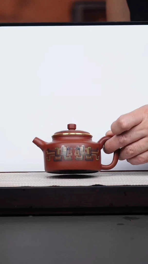 茶壶紫砂韩惠琴·大红袍珐琅彩德钟