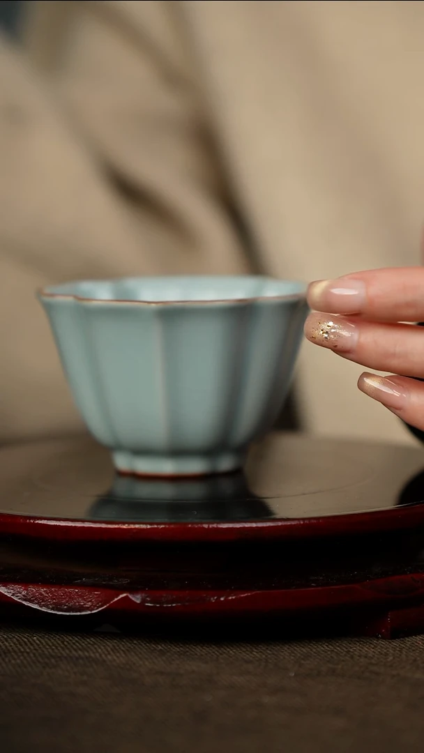 全品 海棠杯 带底款