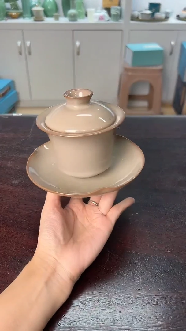 龙泉云间青瓷小米茶器