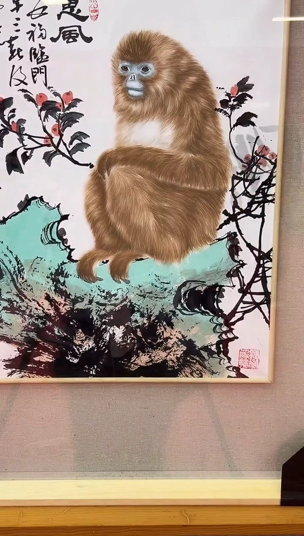 【闪购商品】绘画王冠人-1.5平尺工笔-国画作品