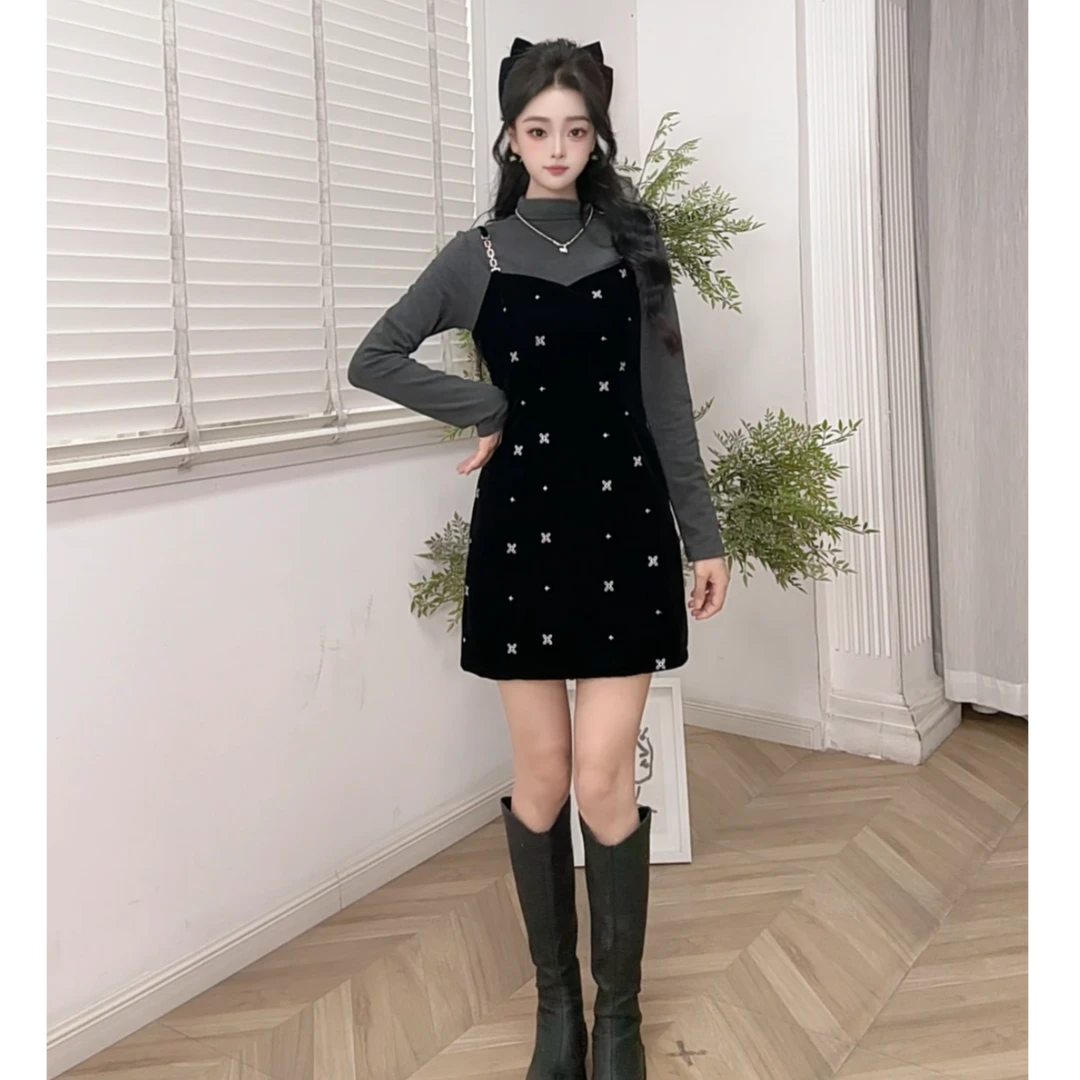 IEF/爱依服2025秋冬新款MIU系名媛淑女气质通勤显瘦百搭里外套裙