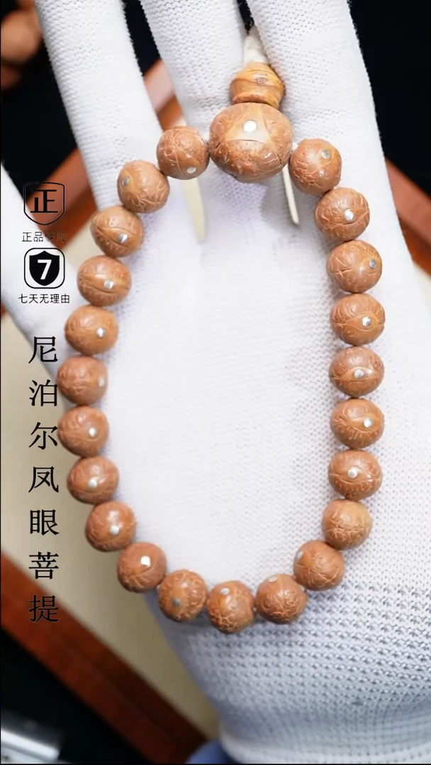 【闪购商品】凤眼菩提手串11.5+mm尼泊尔凤眼银钉同树原籽