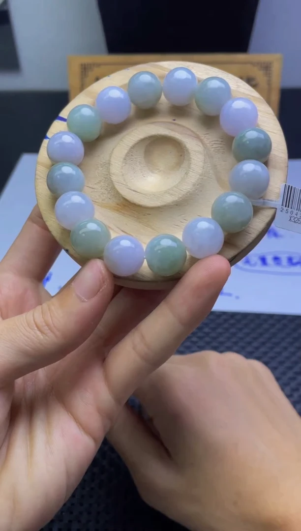 未镶嵌定制翡翠珠串 卡13+