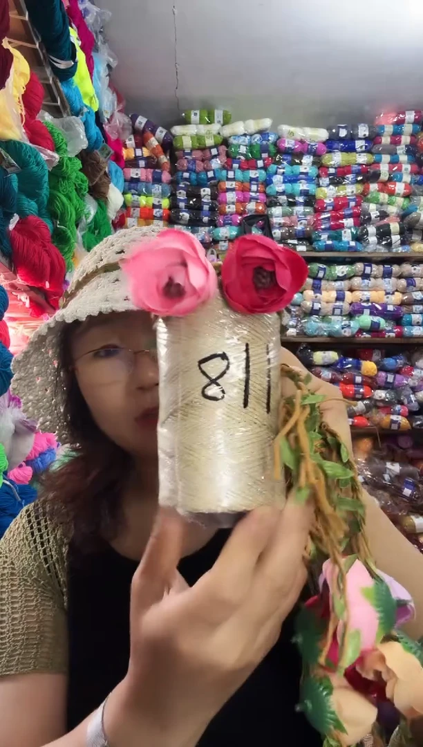 棉银丝空心棉和花环