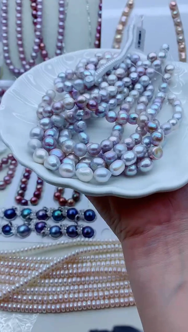 淡水珍珠未镶嵌颈饰淡水珍珠项链多样性发其一