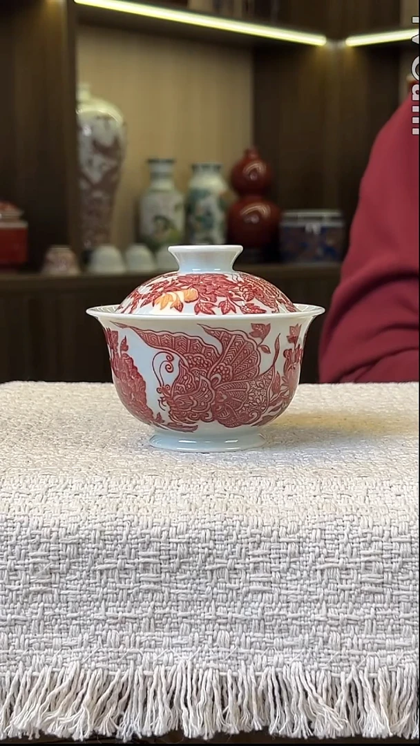 瓷片景德镇毛仔柴窑杯