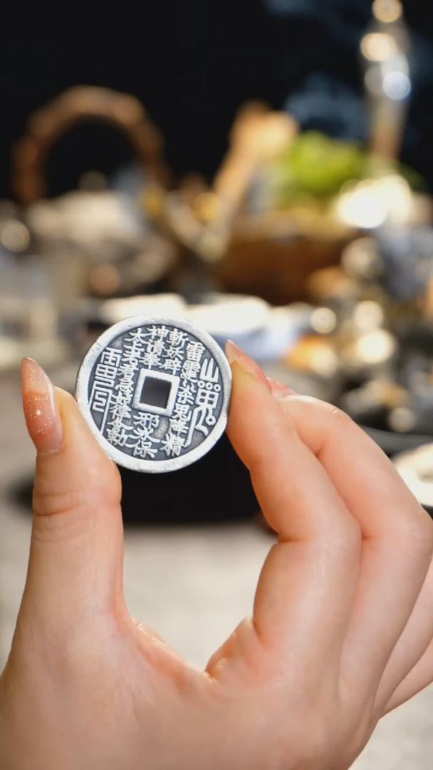 【闪购商品】山鬼银钱币银 摆件