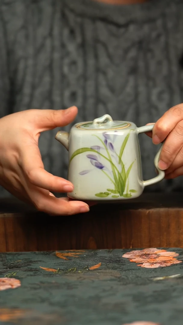 杯釉下彩手工手绘同款陶器