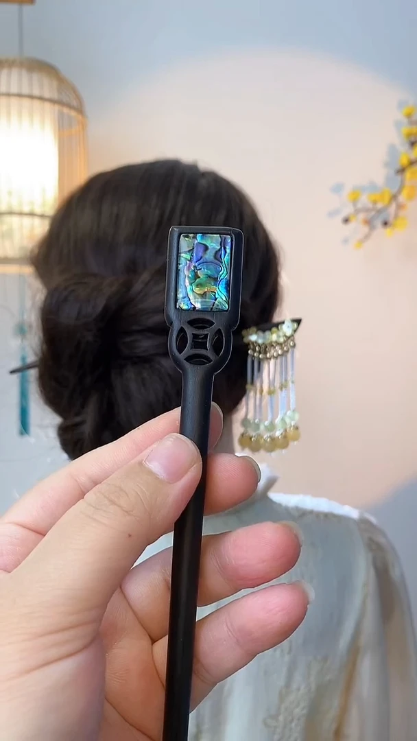 非金属木质W****e麻将单簪