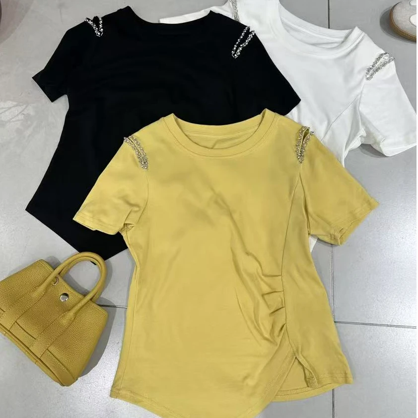 1988 STUDIO•【肩膀重工小心机】腰部褶皱 显瘦 ～设计感上衣