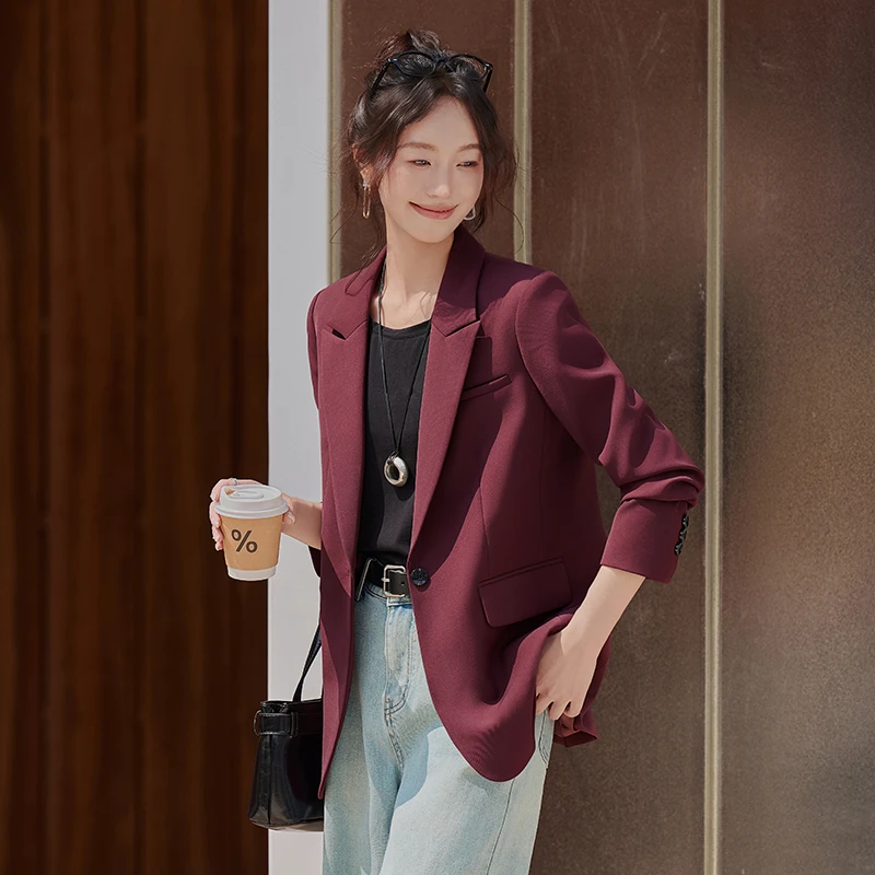 休闲西装外套女秋冬2025新款小个子高级感气质女士小西服上衣春季