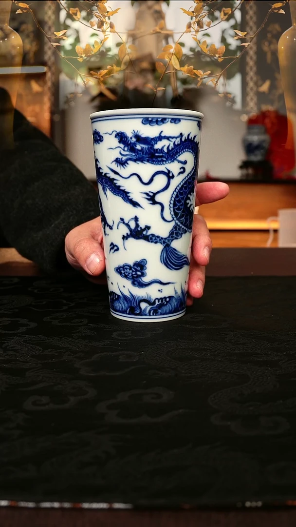 酥*?元黛工坊元青花可乐杯