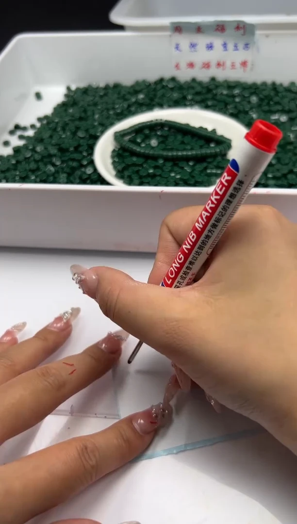 玛瑙/玉髓颈饰未镶嵌w1865高瓷绿松玉化直切算盘6*3mm30颗