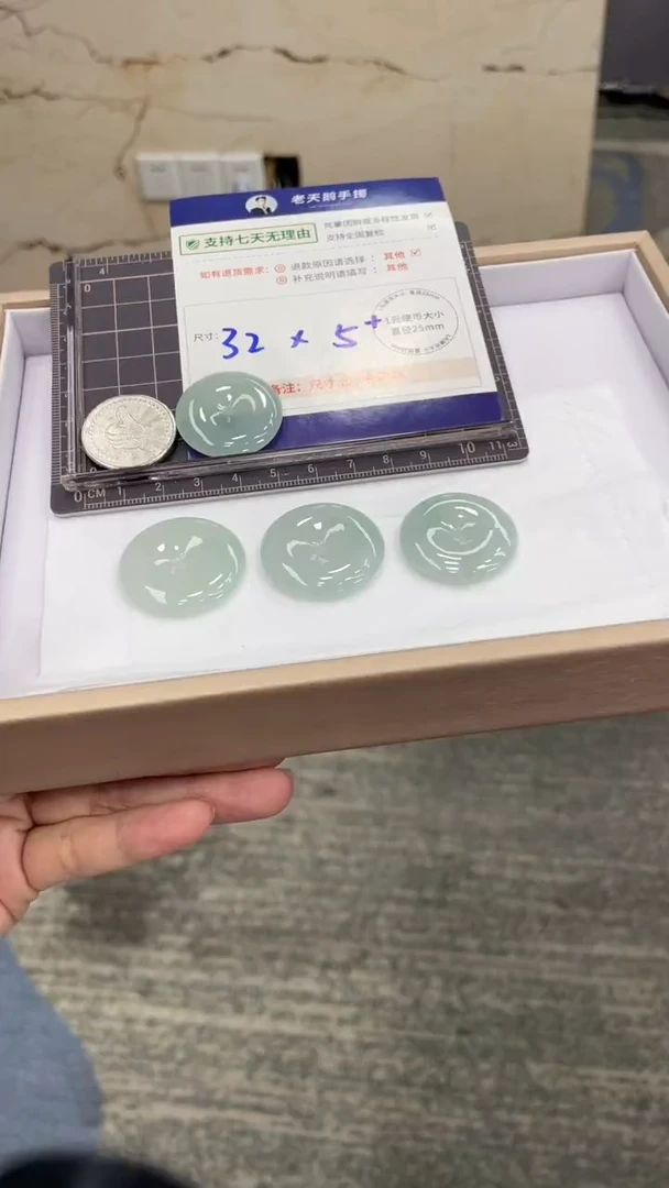 翡翠未镶嵌颈饰平安扣配绳9/多样性发其一CP