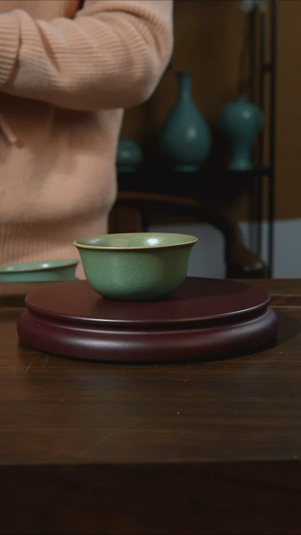 杯子瓷浩*。汝州原产地原矿仿古老釉q