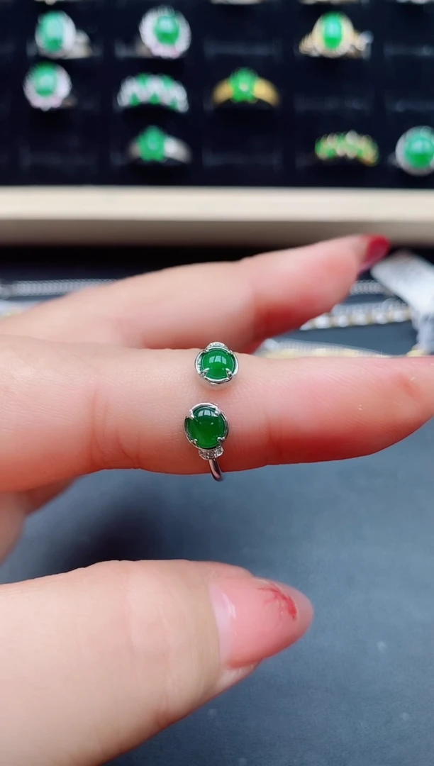 【闪购商品】翡翠戒指银S925镶嵌321321