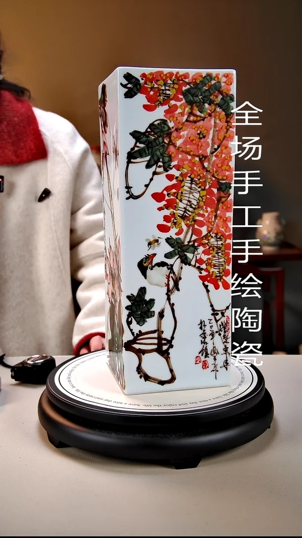 摆件陶景德镇手绘陶瓷315