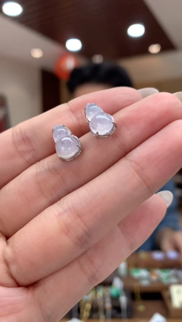 未镶嵌翡翠耳钉耳钉