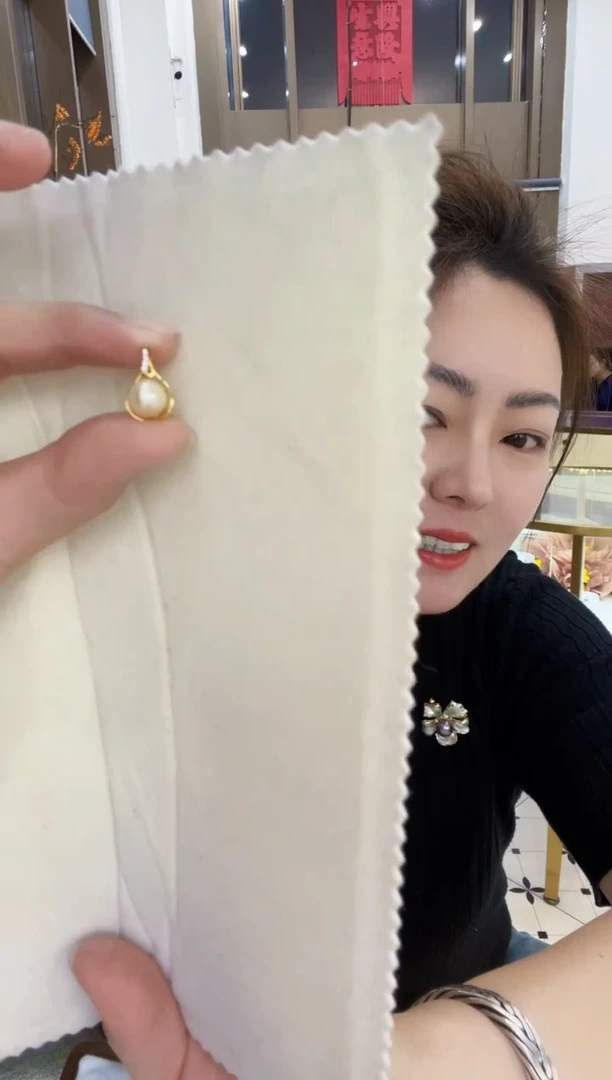 【闪购商品】淡水珍珠吊坠(赠链)银S925镶嵌吊坠