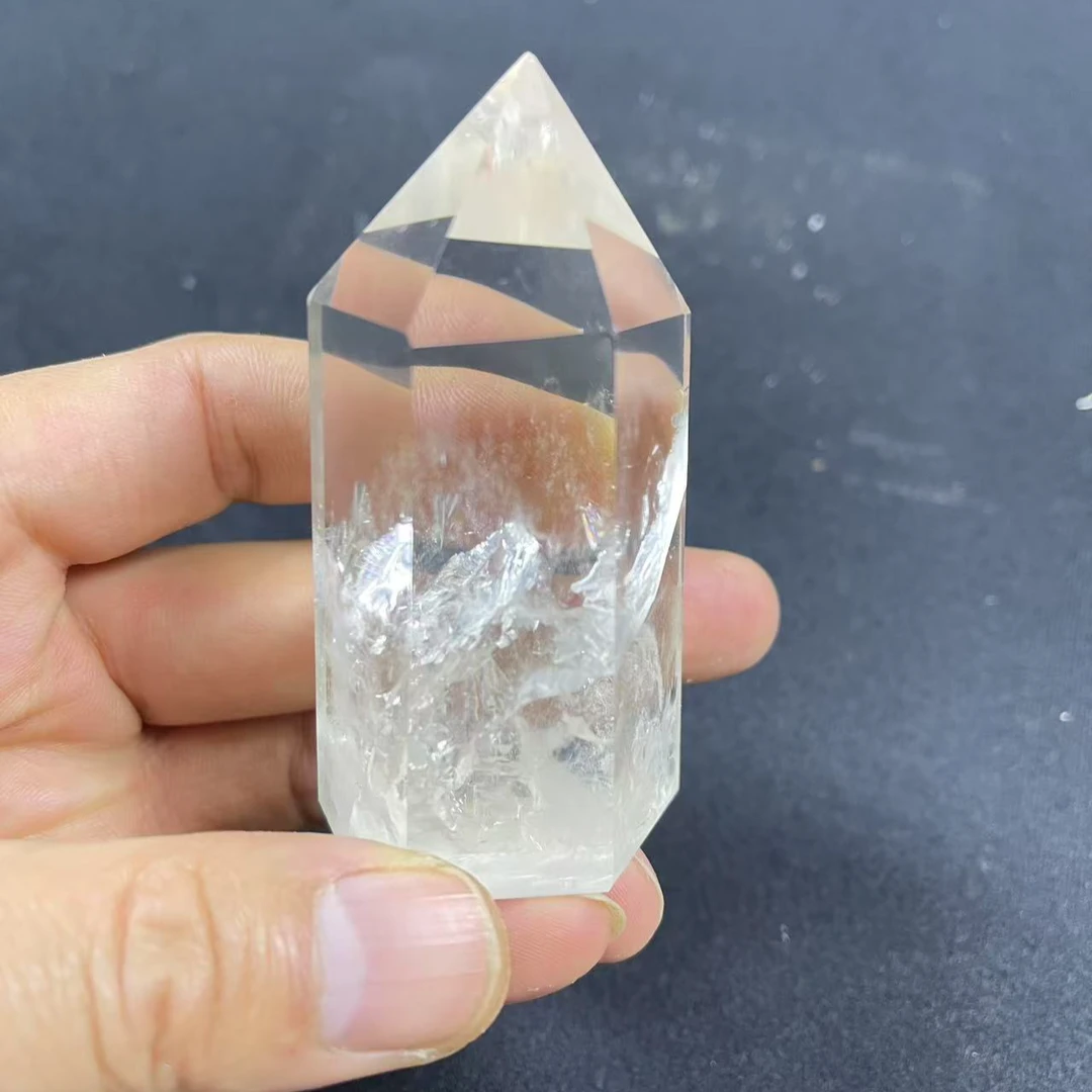 天然水晶柱摆件家具办公客厅净化消磁五行装饰单晶体