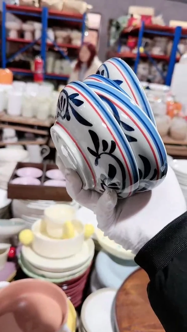 【闪购商品】瓷片4个钵钵 微瑕凑满20元包邮