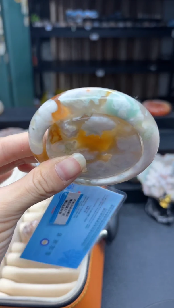 【闪购商品】石英质玉手镯未镶嵌838（56圈赠送镯心）