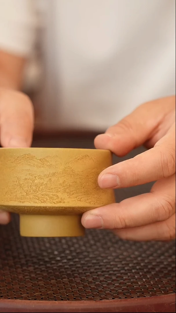 茶壶紫砂原矿手工制作黄金段主人杯